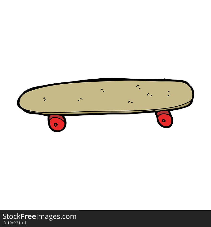 cartoon skateboard