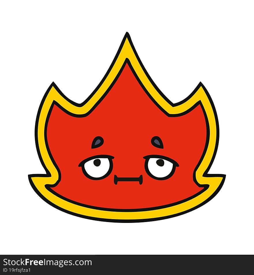 cute cartoon of a fire. cute cartoon of a fire