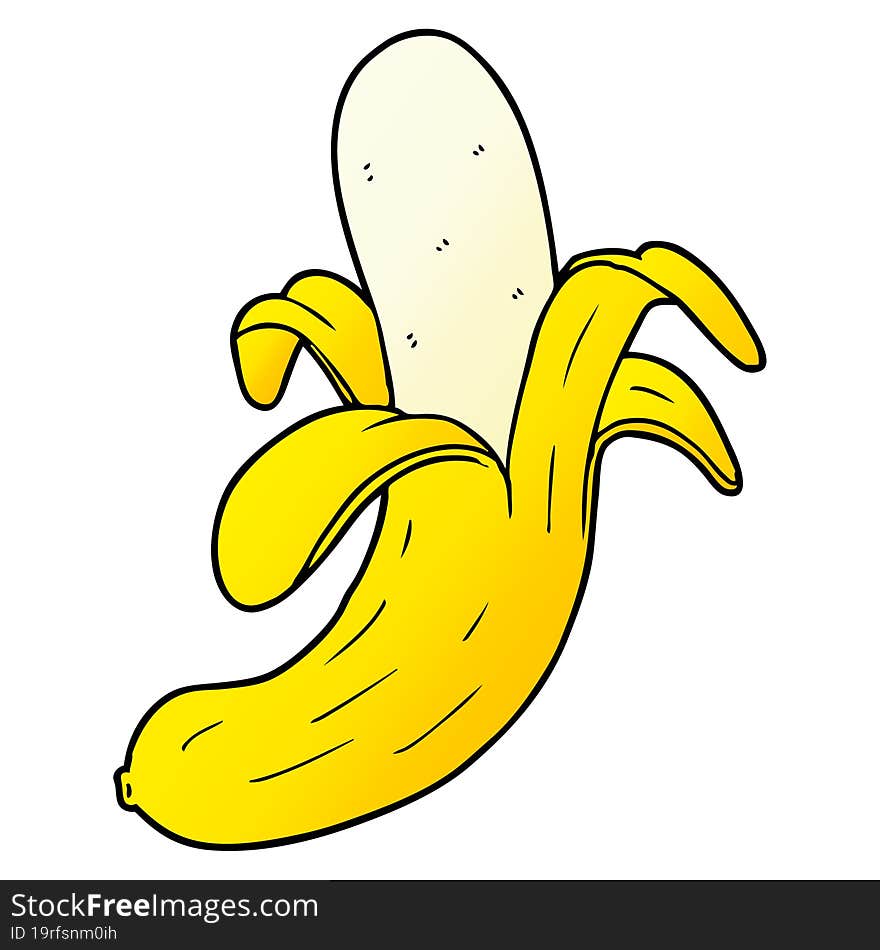 cartoon banana. cartoon banana