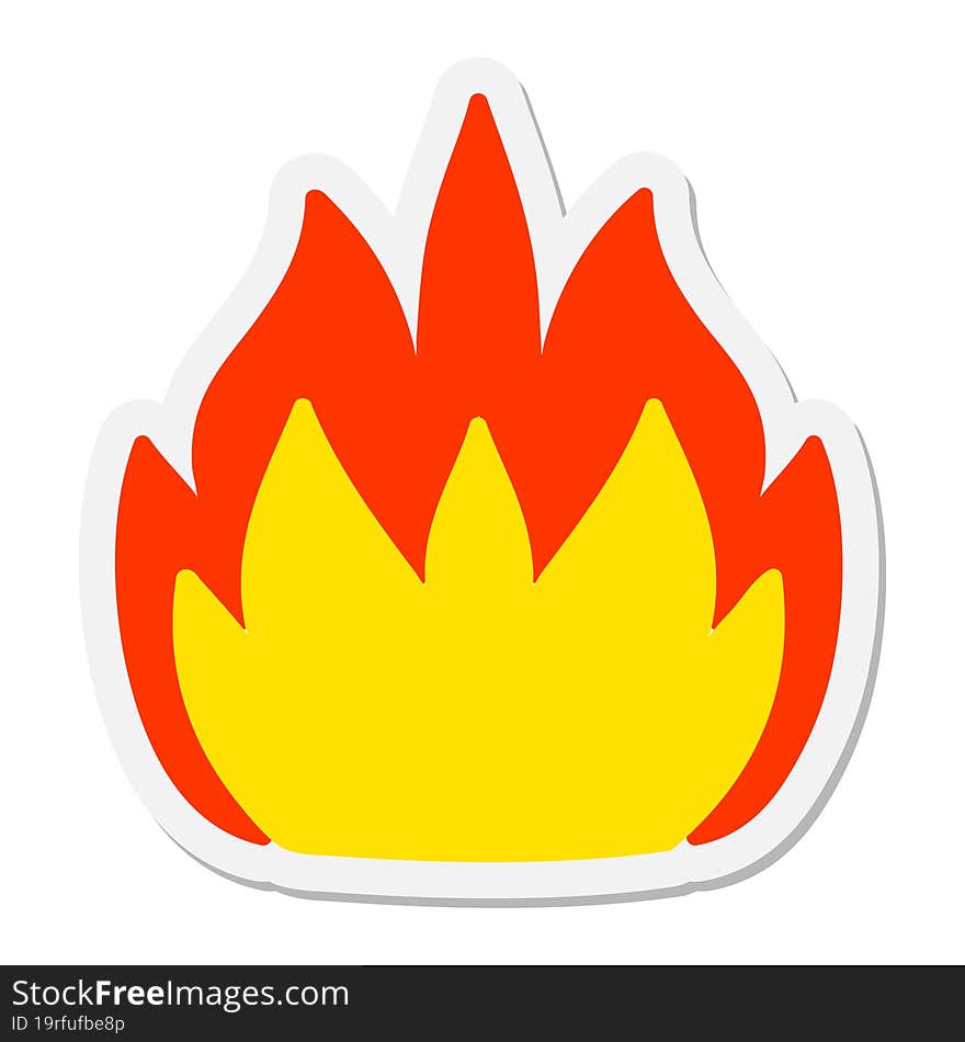 flame sticker