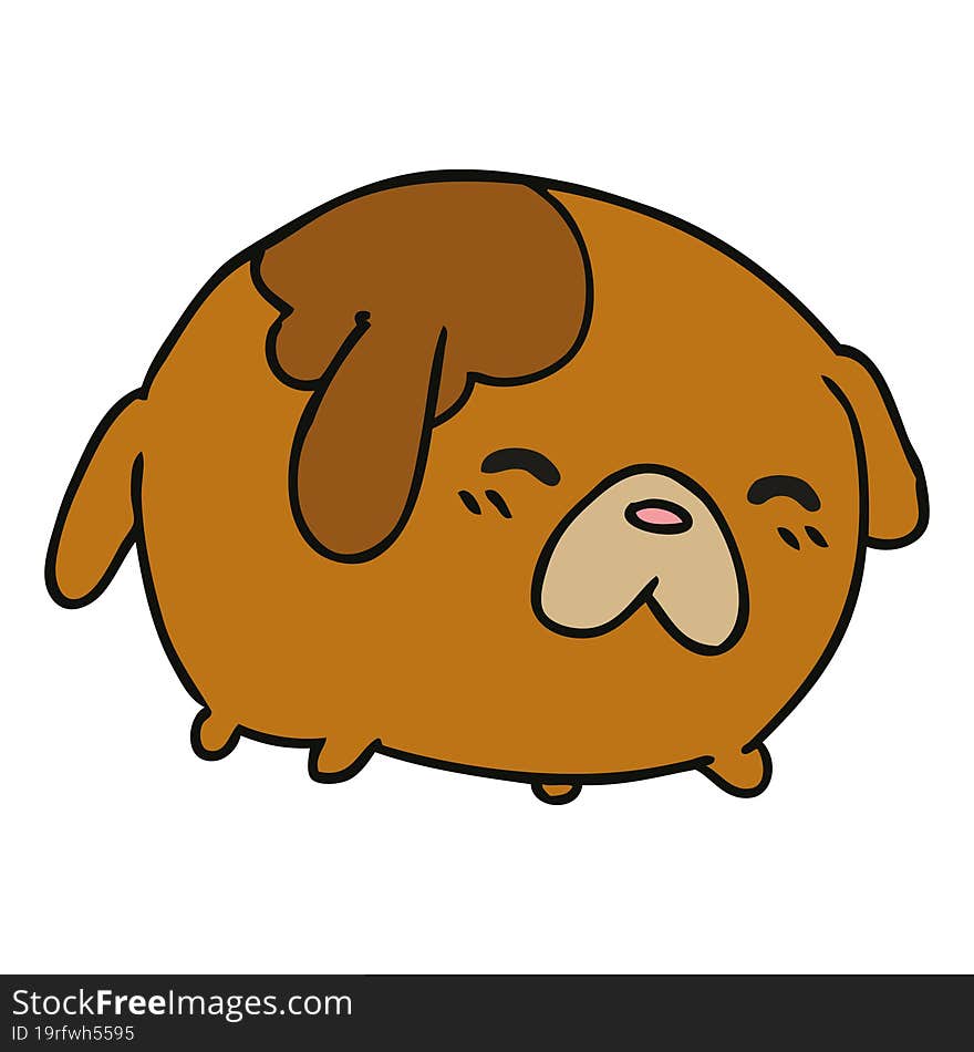 Cartoon Of Cute Kawaii Dog