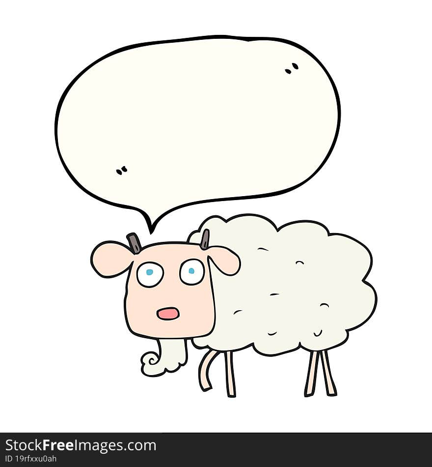 speech bubble cartoon goat