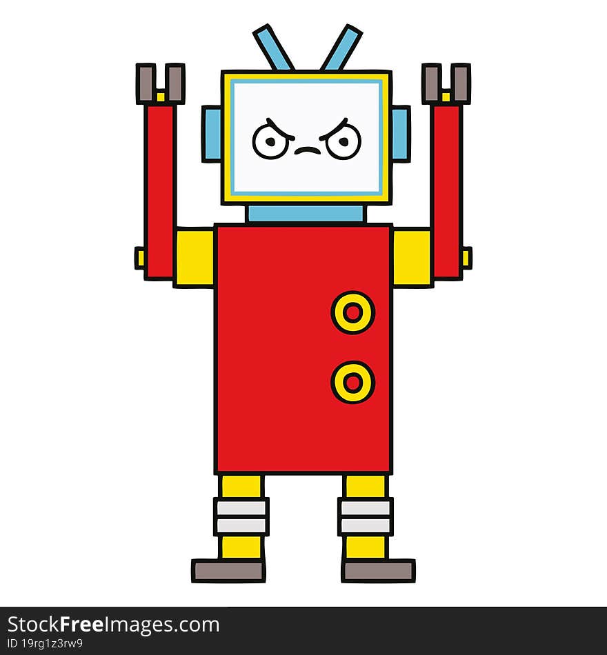 cute cartoon robot