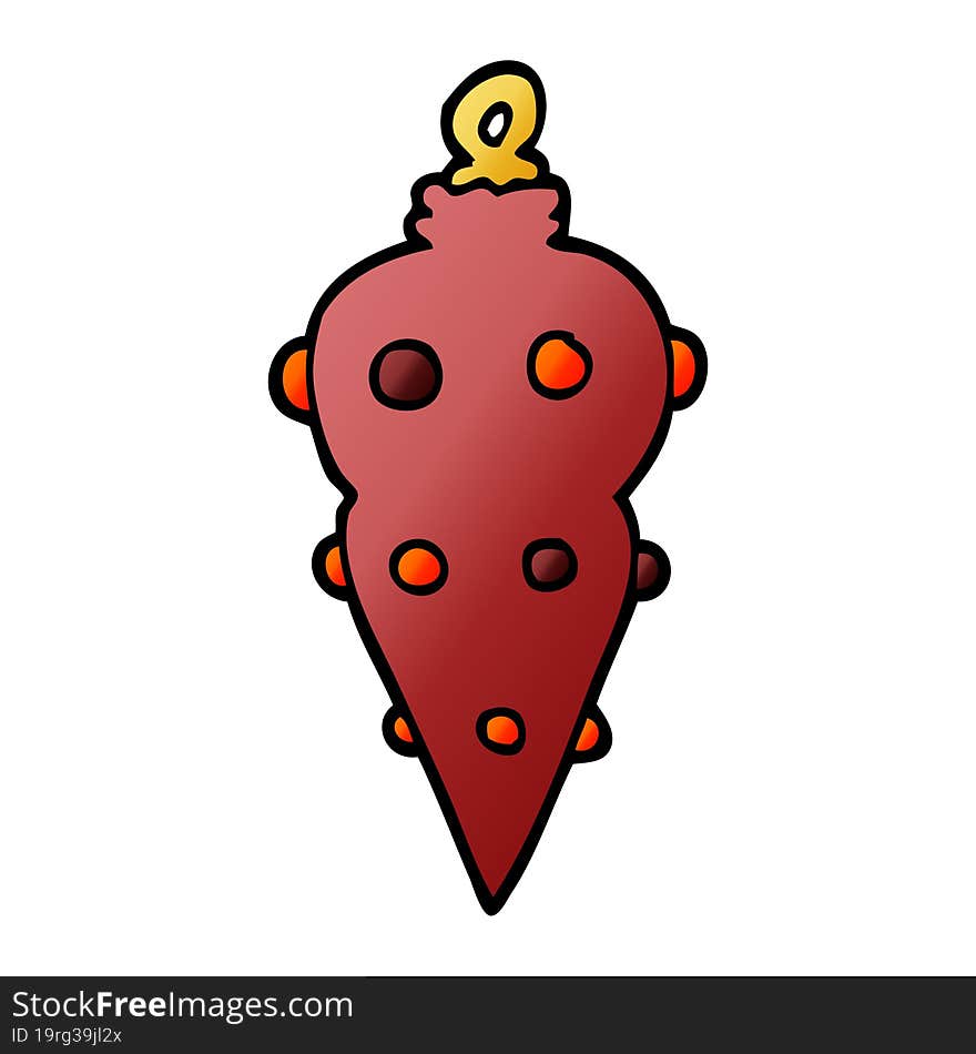 cartoon doodle christmas decoration