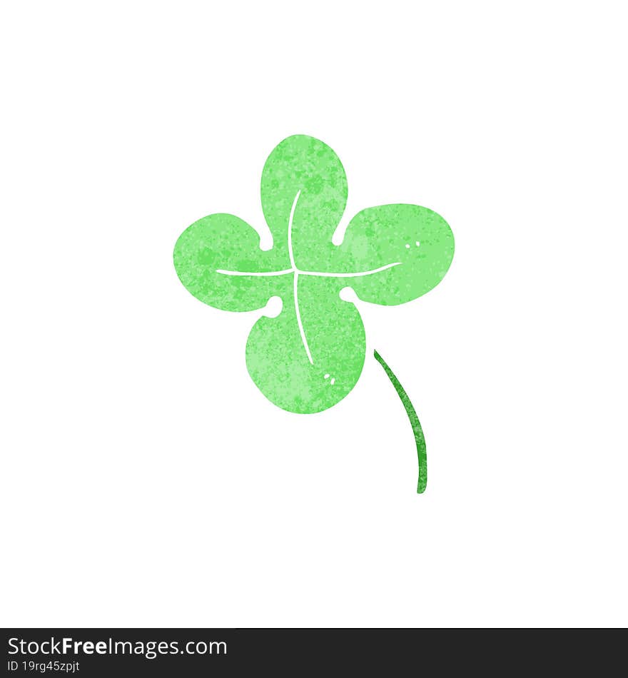 Cartoon Four Leaf Clover