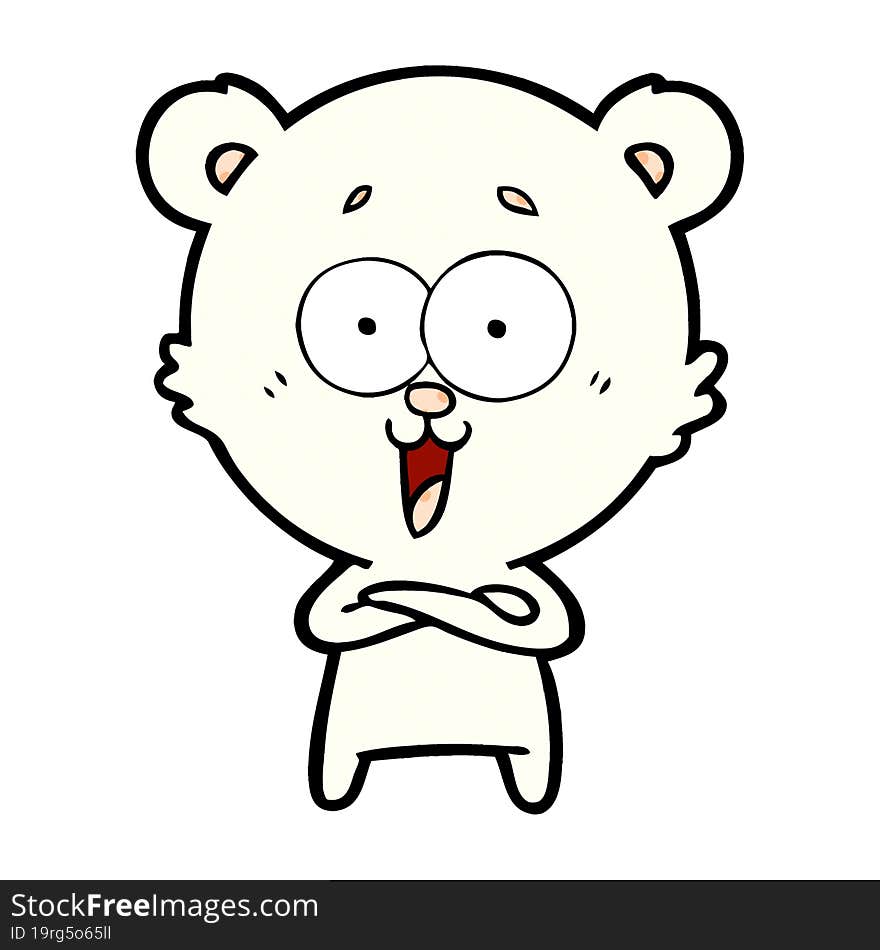 laughing teddy  bear cartoon. laughing teddy  bear cartoon