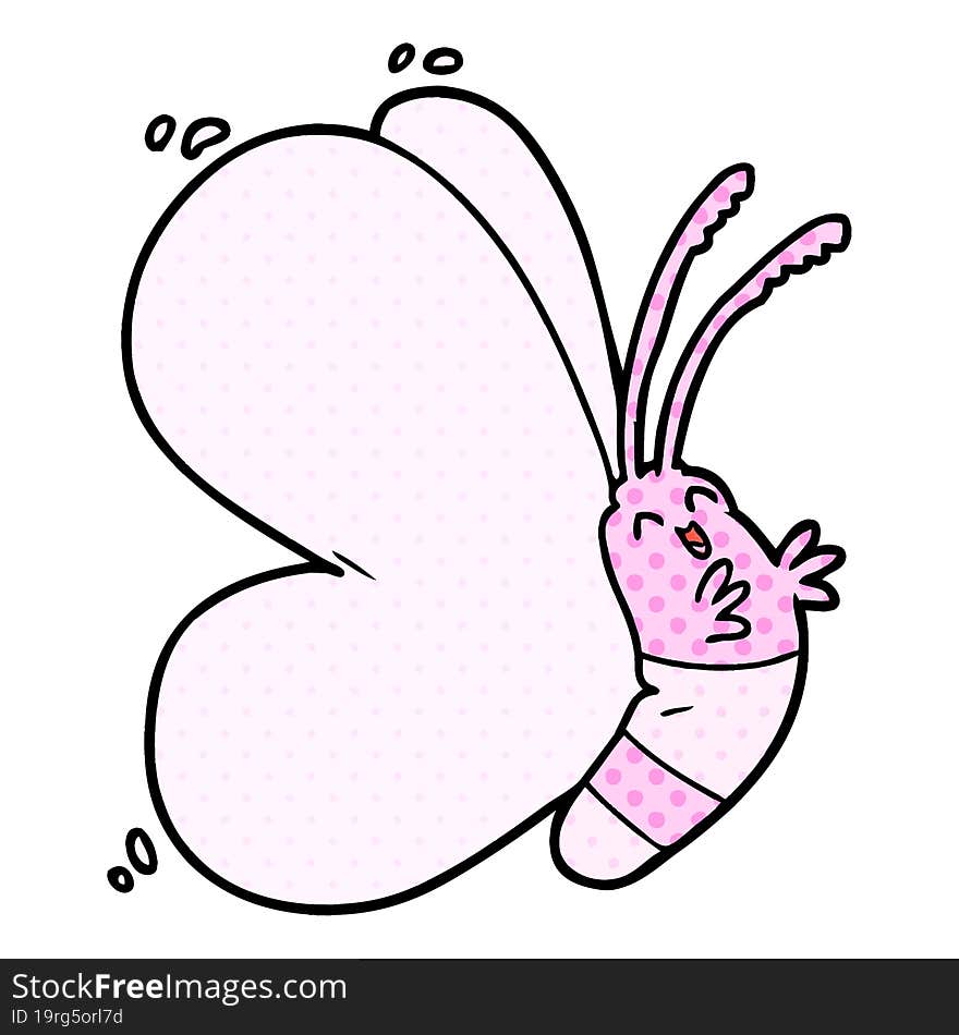 funny cartoon butterfly. funny cartoon butterfly