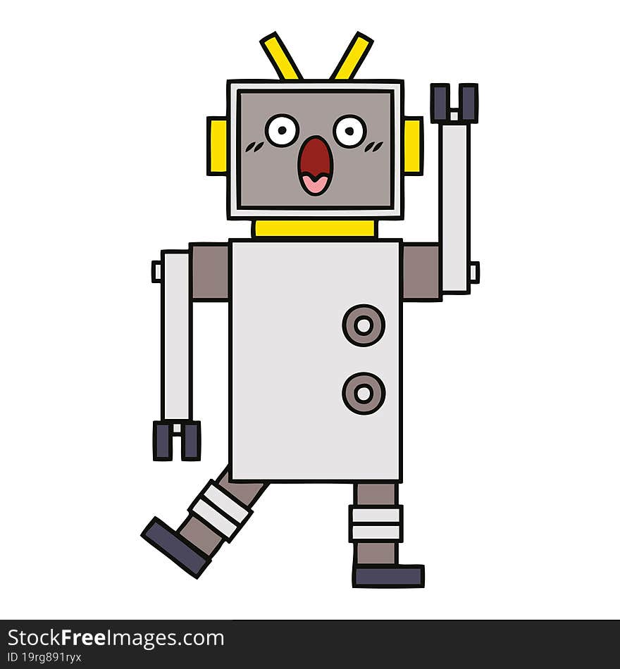 cute cartoon robot