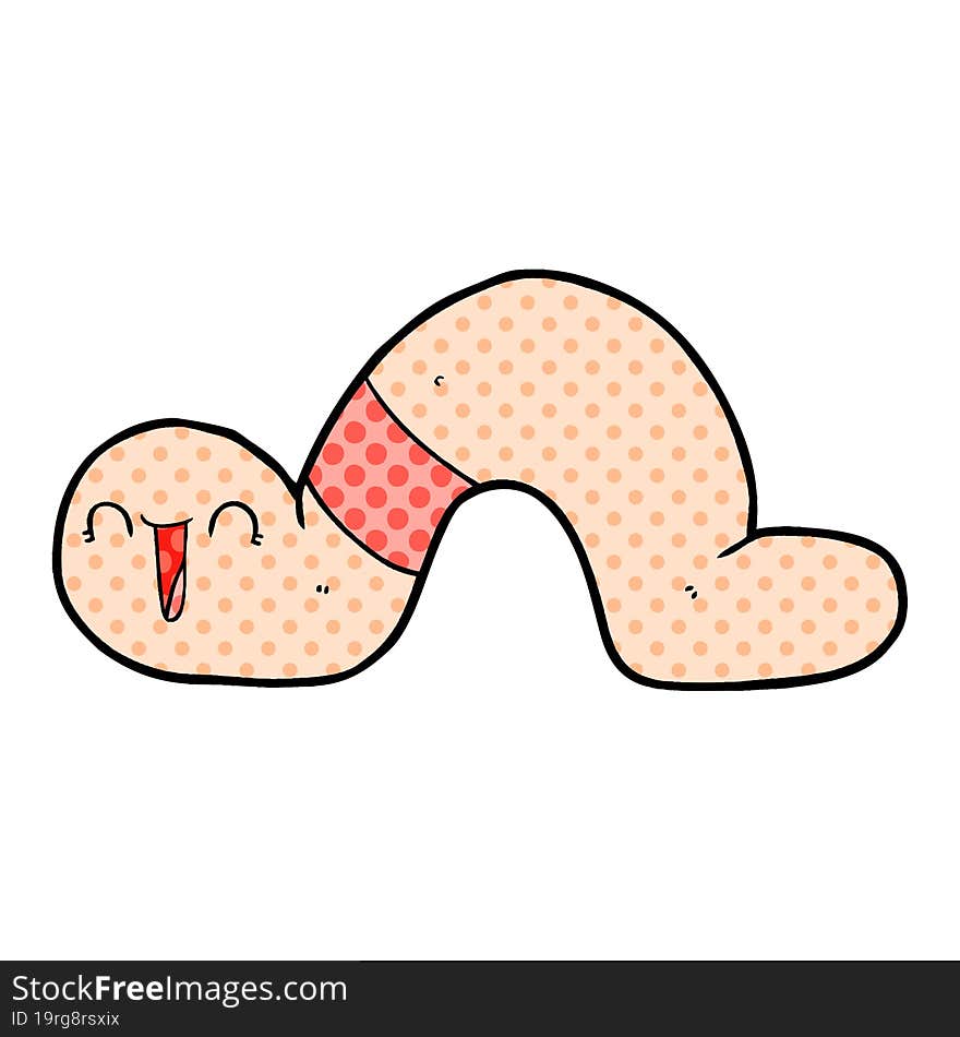 cartoon worm. cartoon worm