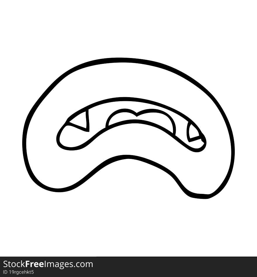 line drawing cartoon vampire mouth