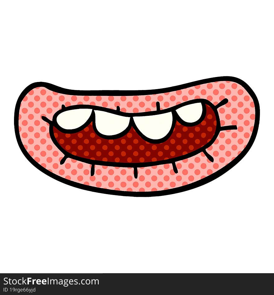 cartoon doodle mouth