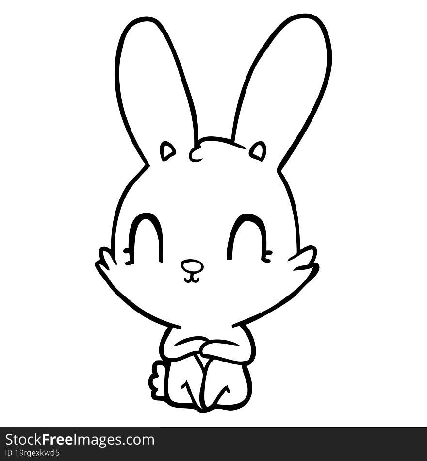 cute cartoon rabbit. cute cartoon rabbit