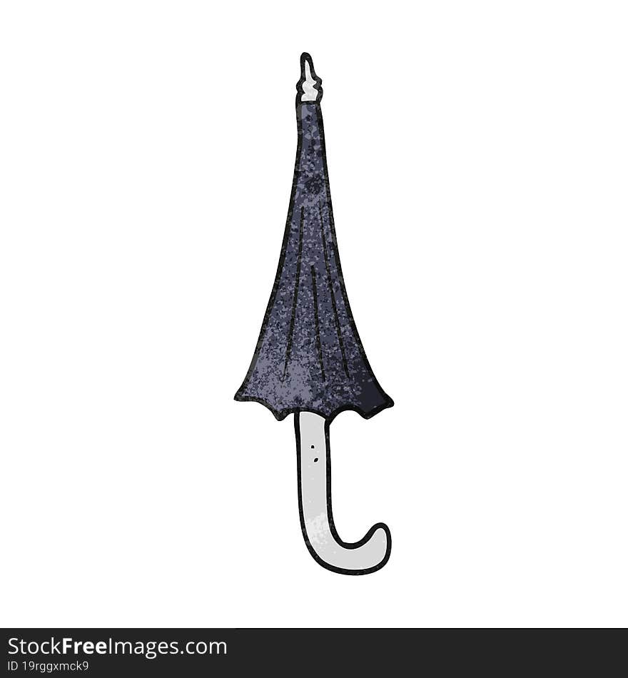 freehand textured cartoon umbrella