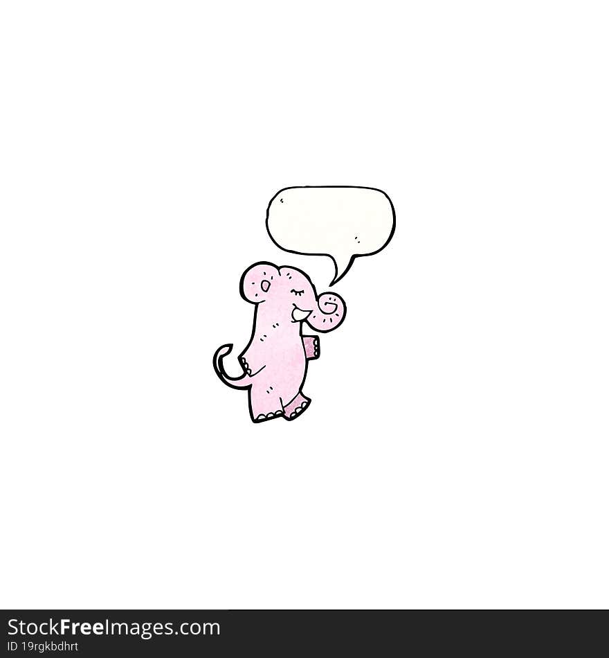 cartoon pink elephant