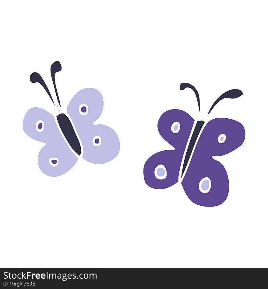 Cartoon Doodle Butterfly