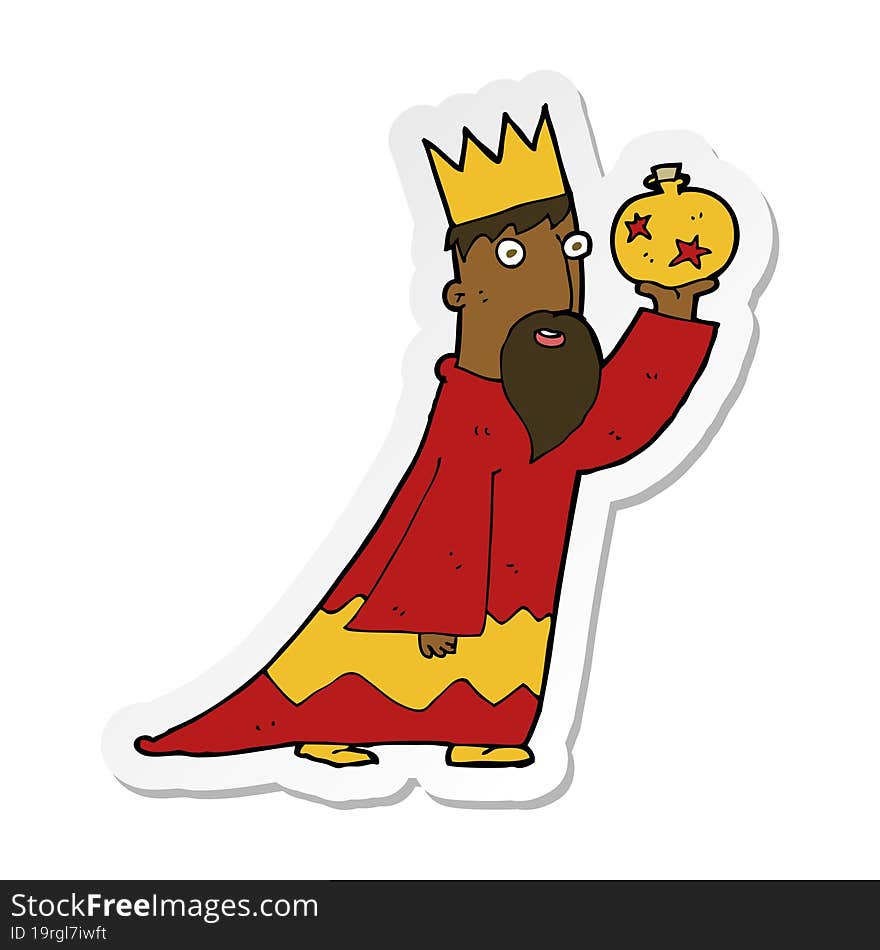 sticker of a one of the three wise men