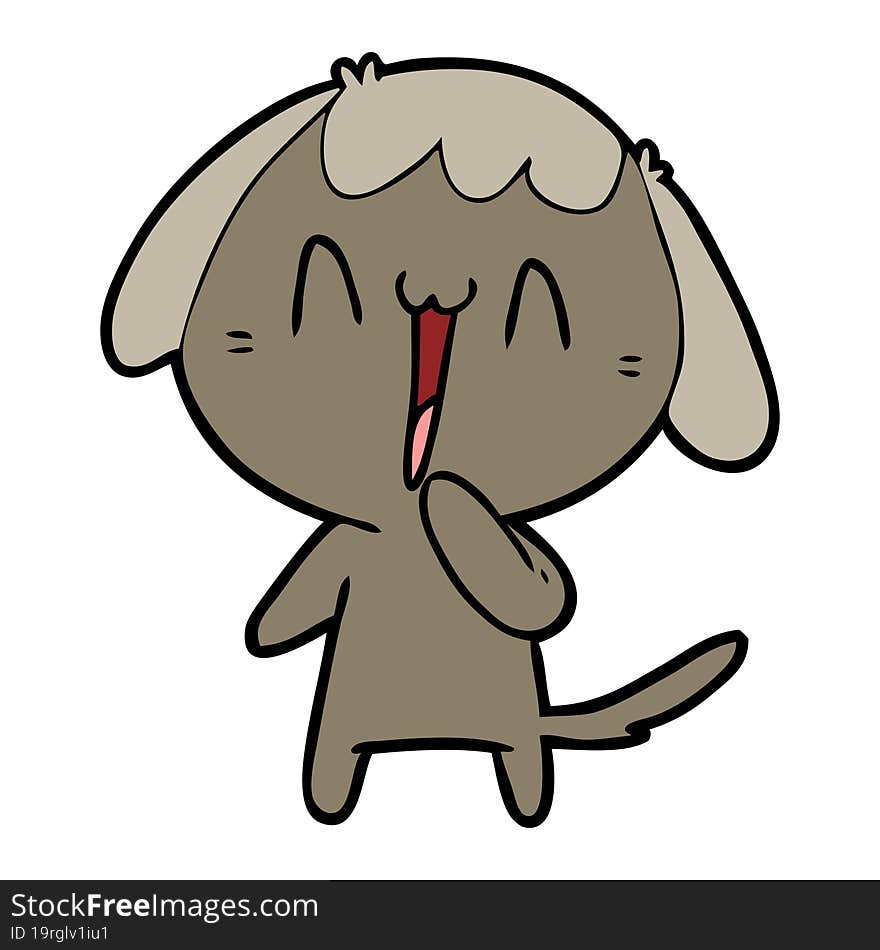 cute cartoon dog. cute cartoon dog