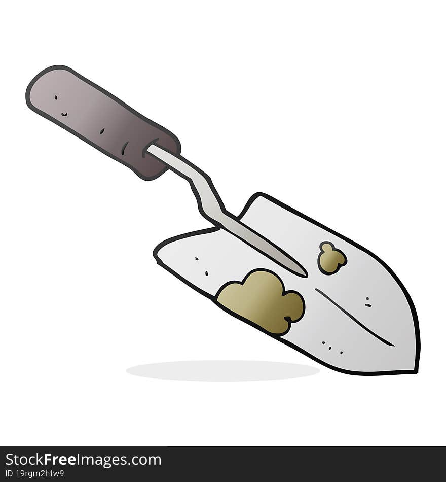 cartoon trowel