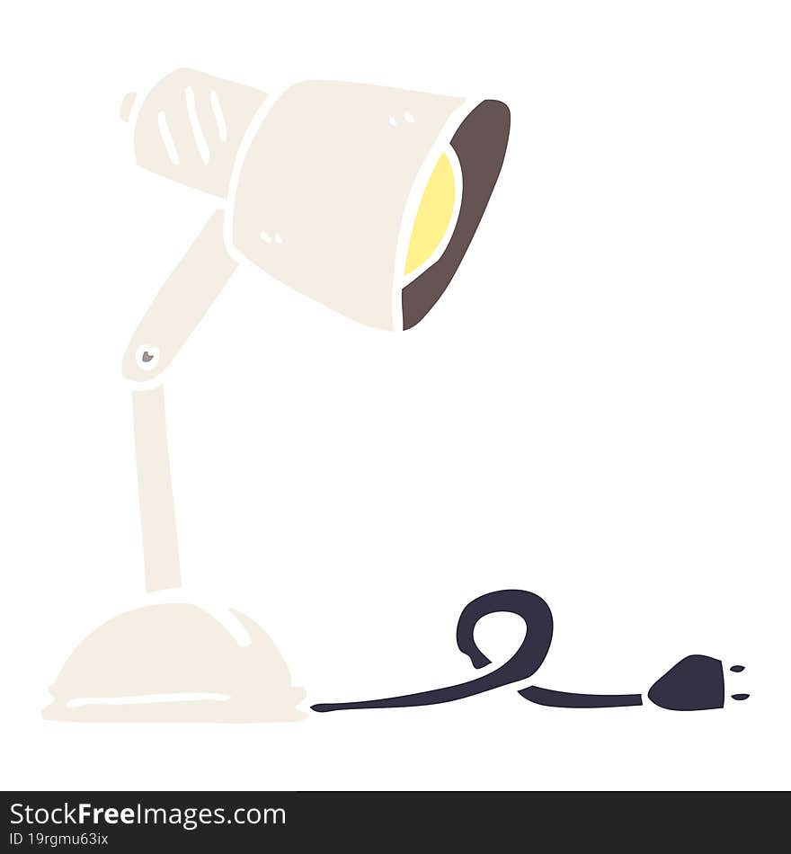 cartoon doodle desk lamp