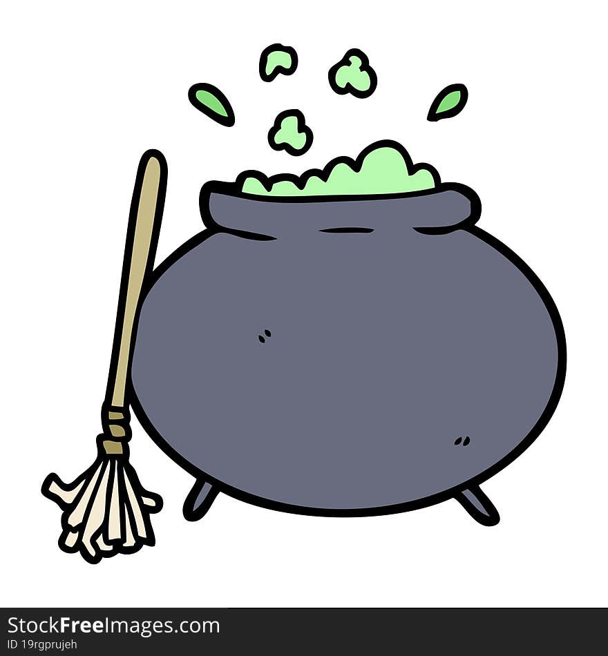 cartoon cauldron. cartoon cauldron