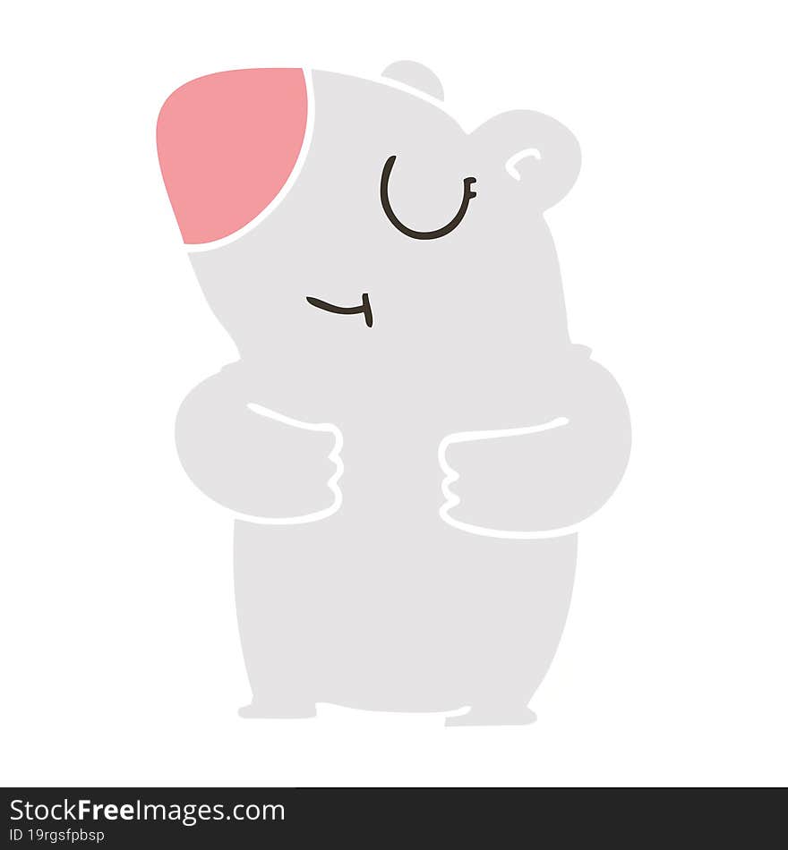 quirky hand drawn cartoon bear