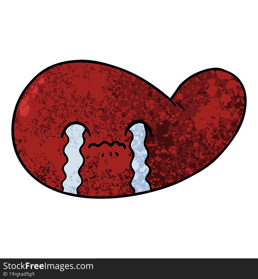 cartoon gall bladder crying. cartoon gall bladder crying