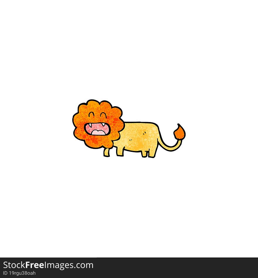 cartoon lion