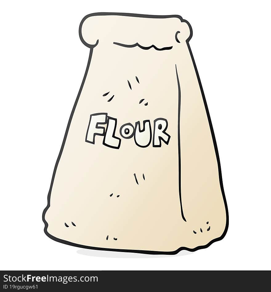 Cartoon Bag Of Flour