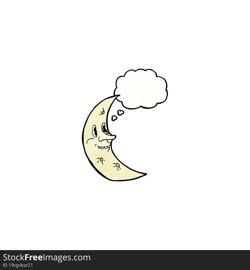 cartoon moon character