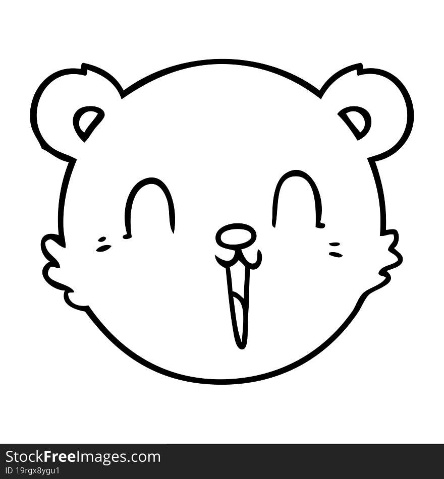 cute cartoon teddy bear face. cute cartoon teddy bear face