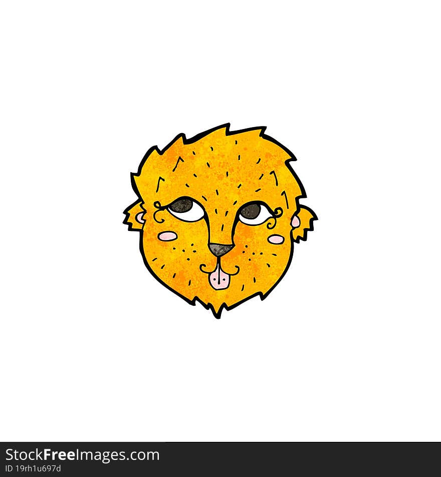 cartoon lion face