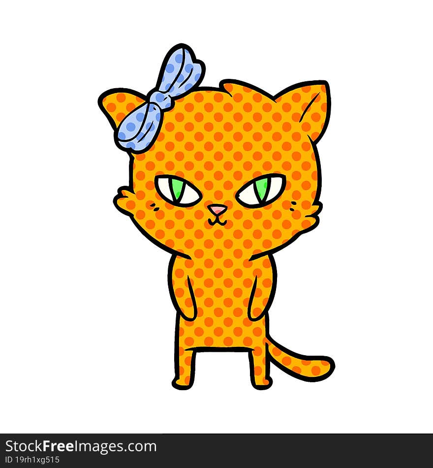 cute cartoon cat. cute cartoon cat