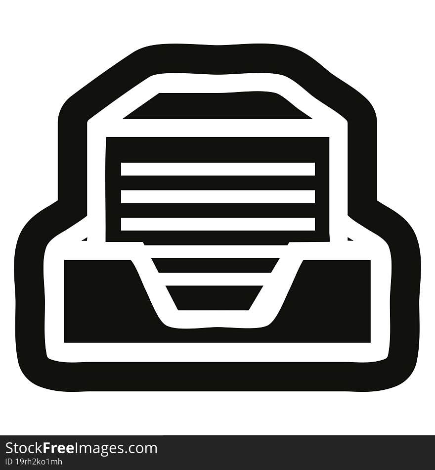 office paper stack icon