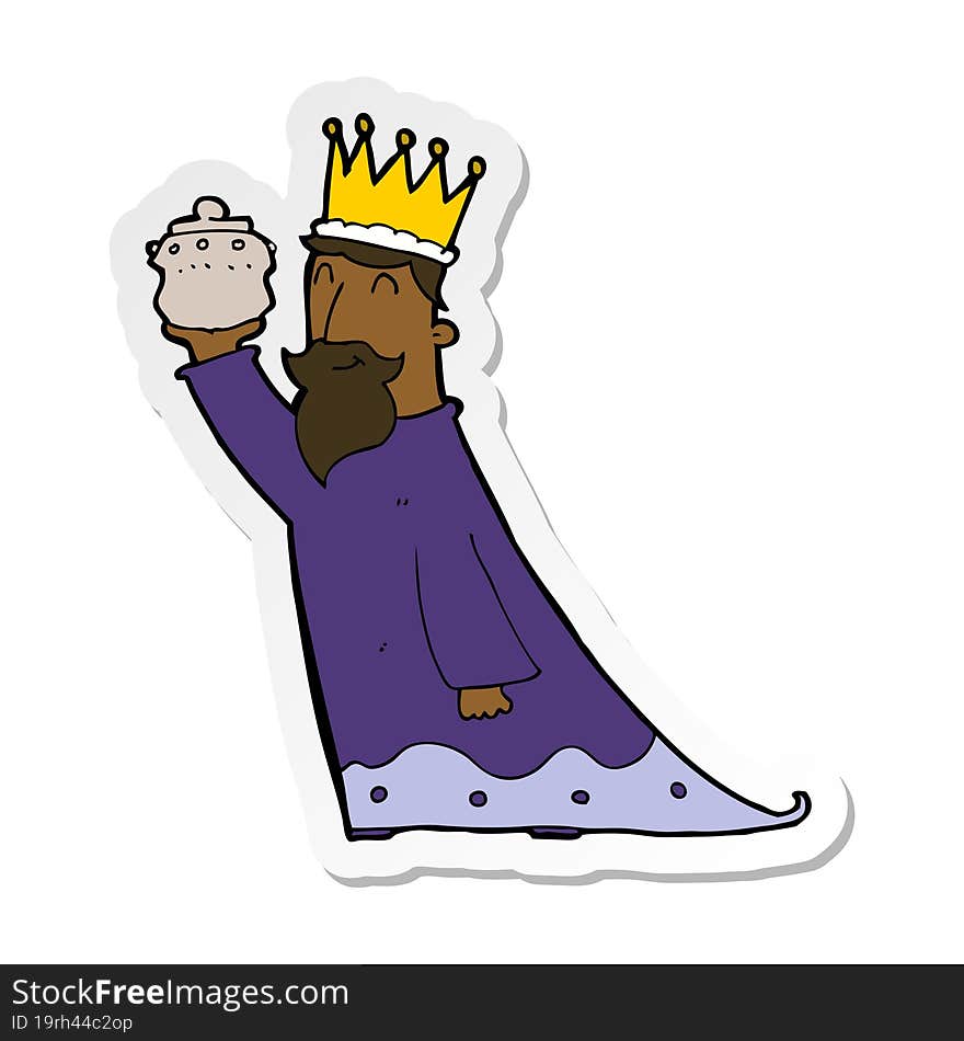 sticker of a one of the three wise men