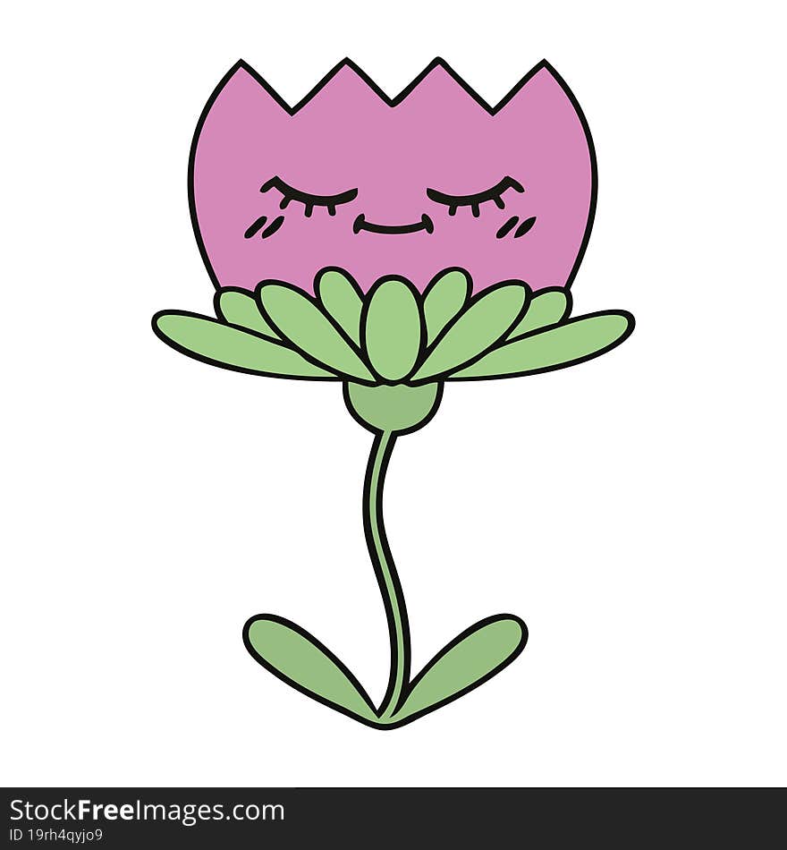 cute cartoon flower