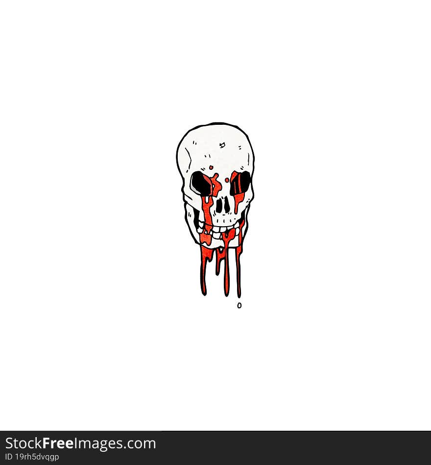 skull symbol cartoon