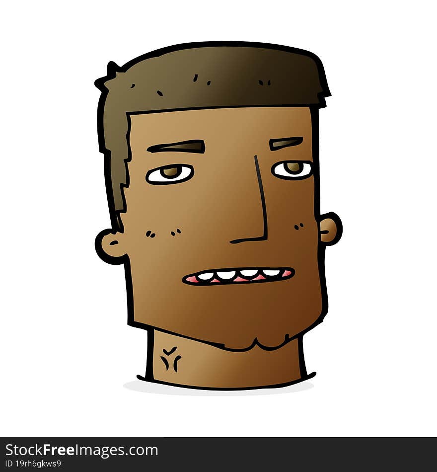 Cartoon Male Head