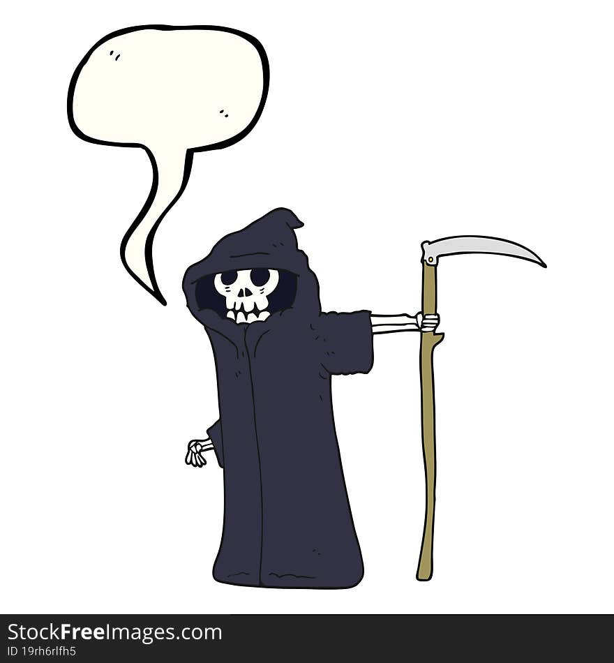 speech bubble cartoon death