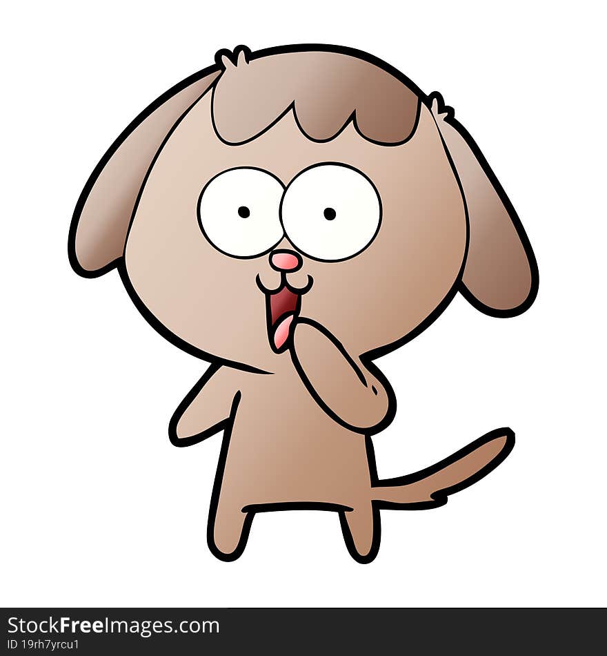 cute cartoon dog. cute cartoon dog