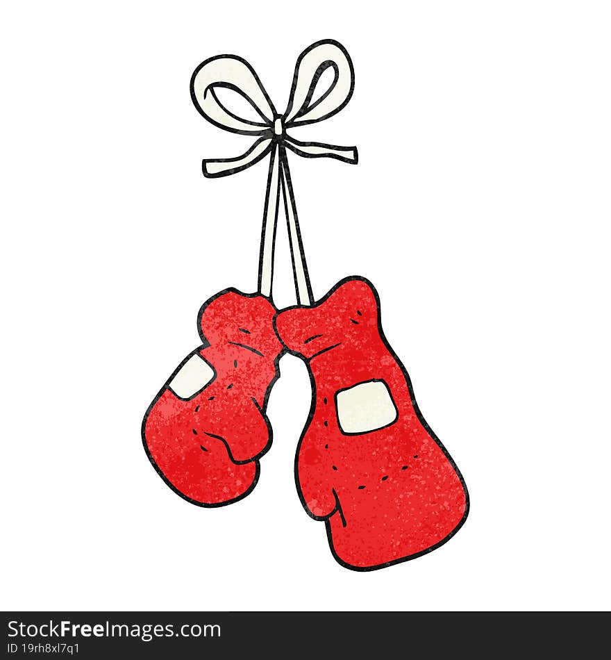 Textured Cartoon Boxing Gloves