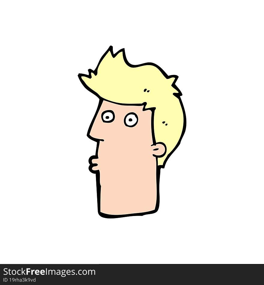 Cartoon Surprised Man