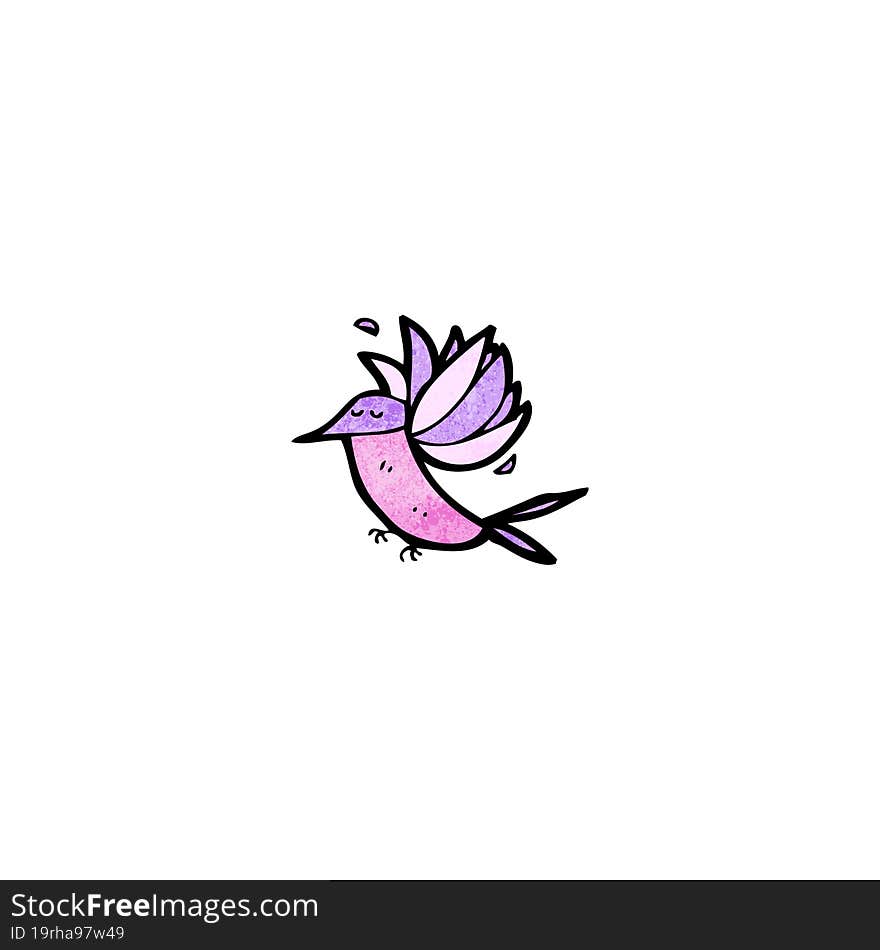 cartoon hummingbird