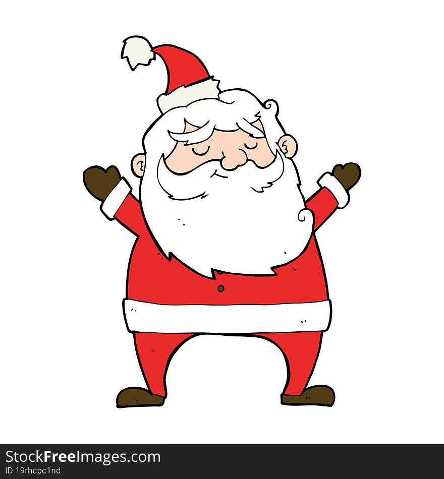 jolly santa cartoon