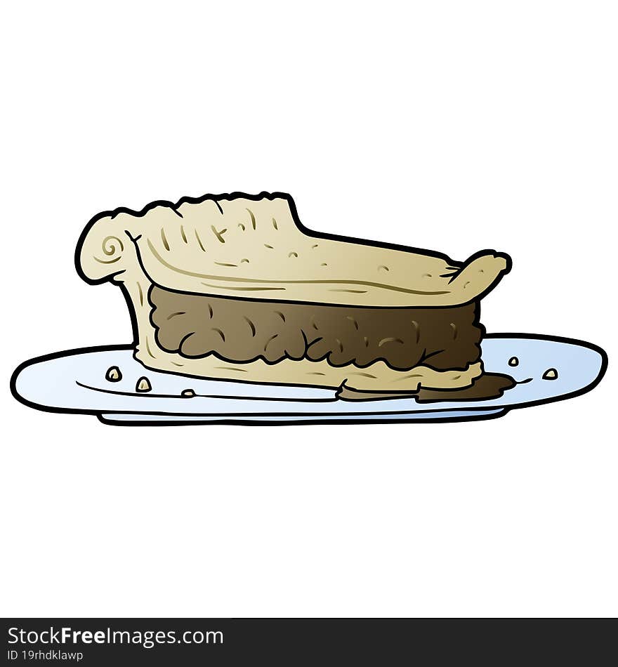 cartoon meat pie. cartoon meat pie