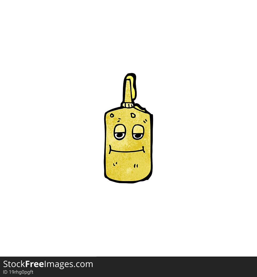 cartoon mustard bottle