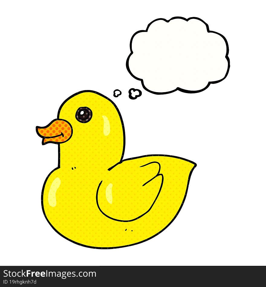 thought bubble cartoon rubber duck