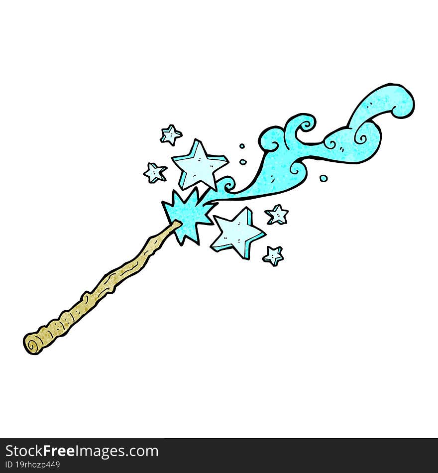 magic wand casting spell