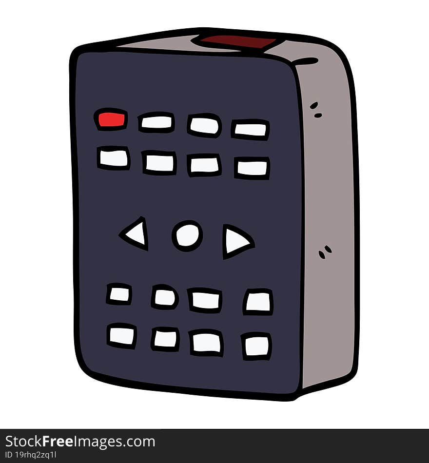 cartoon doodle remote control
