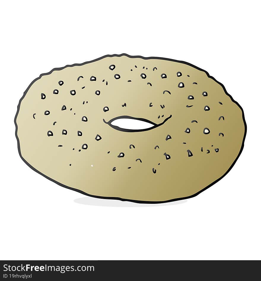 Cartoon Bagel