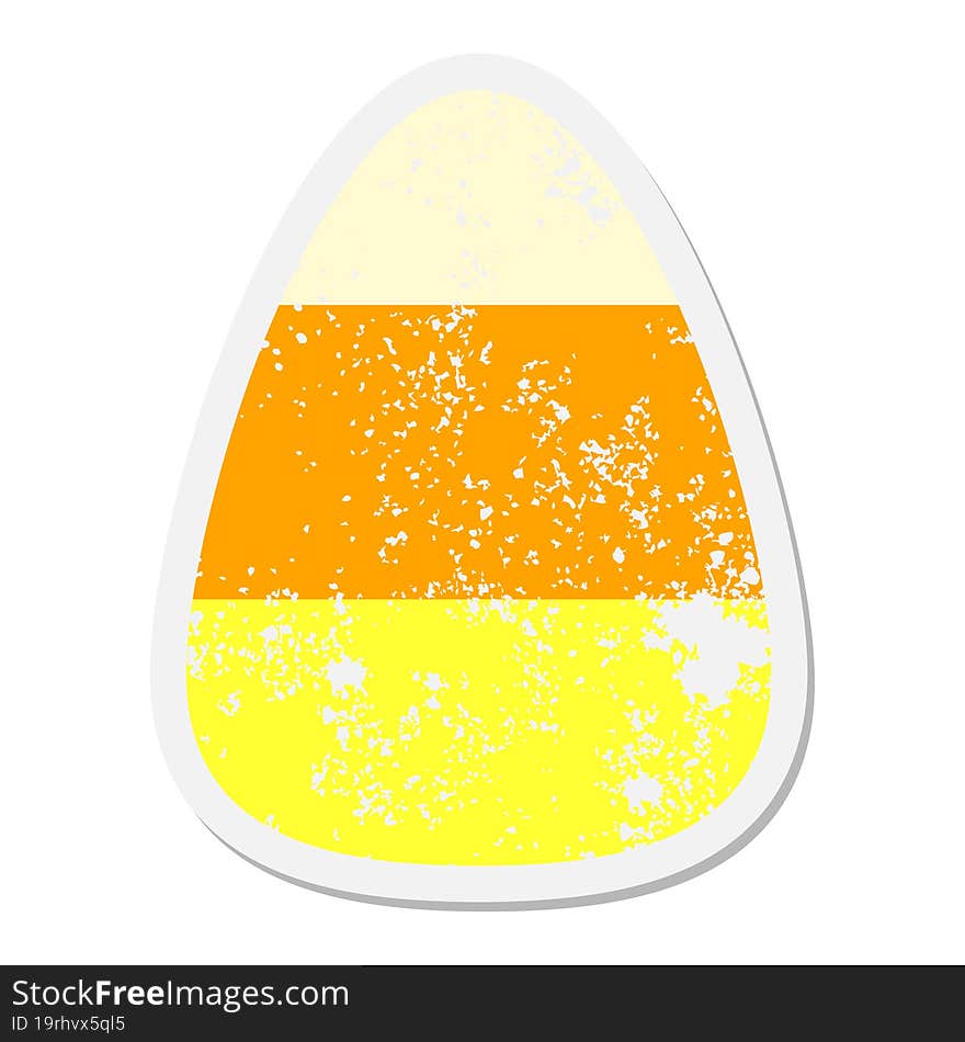 candy corn grunge sticker